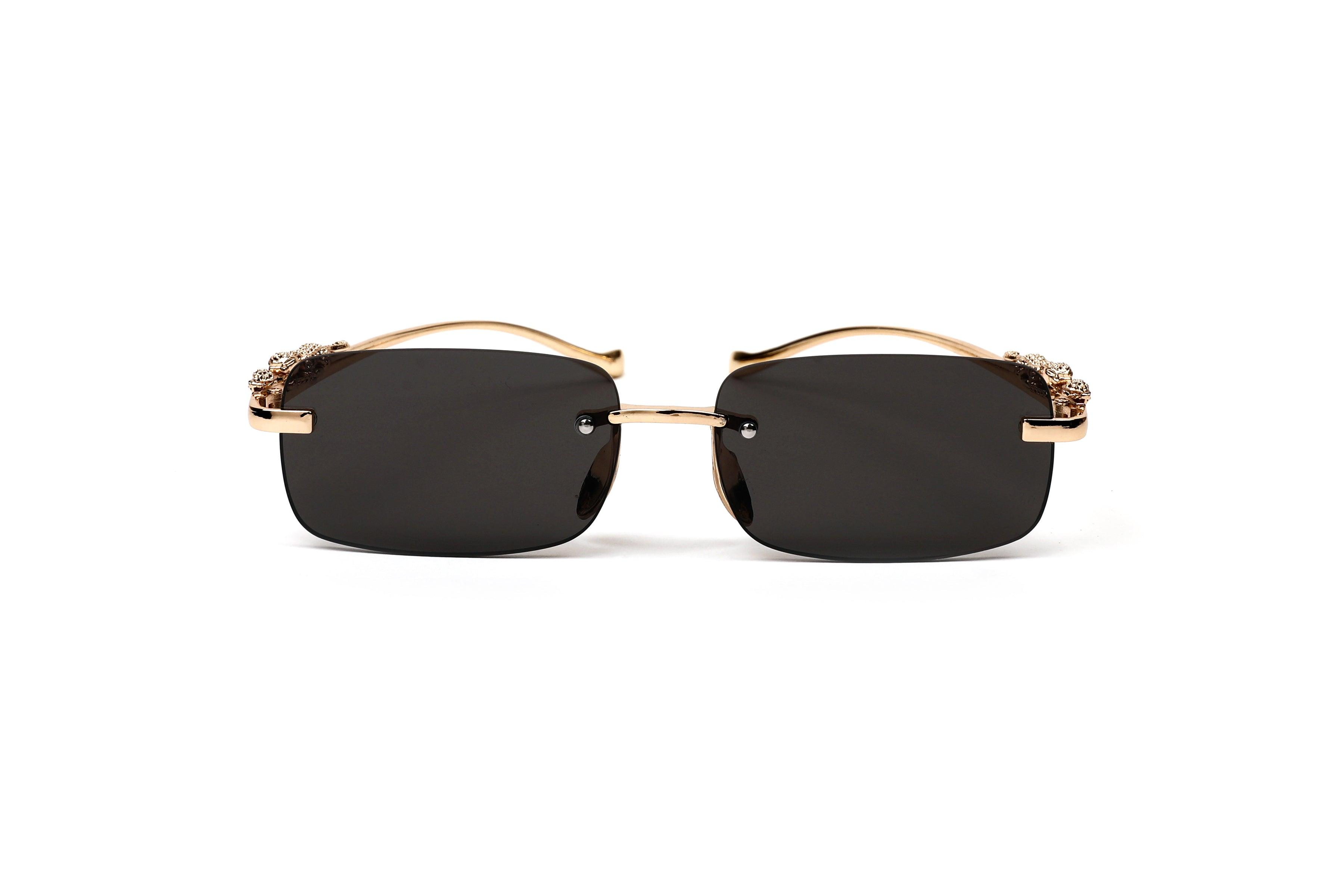 RIMLESS ROAR - Black Sunglasses