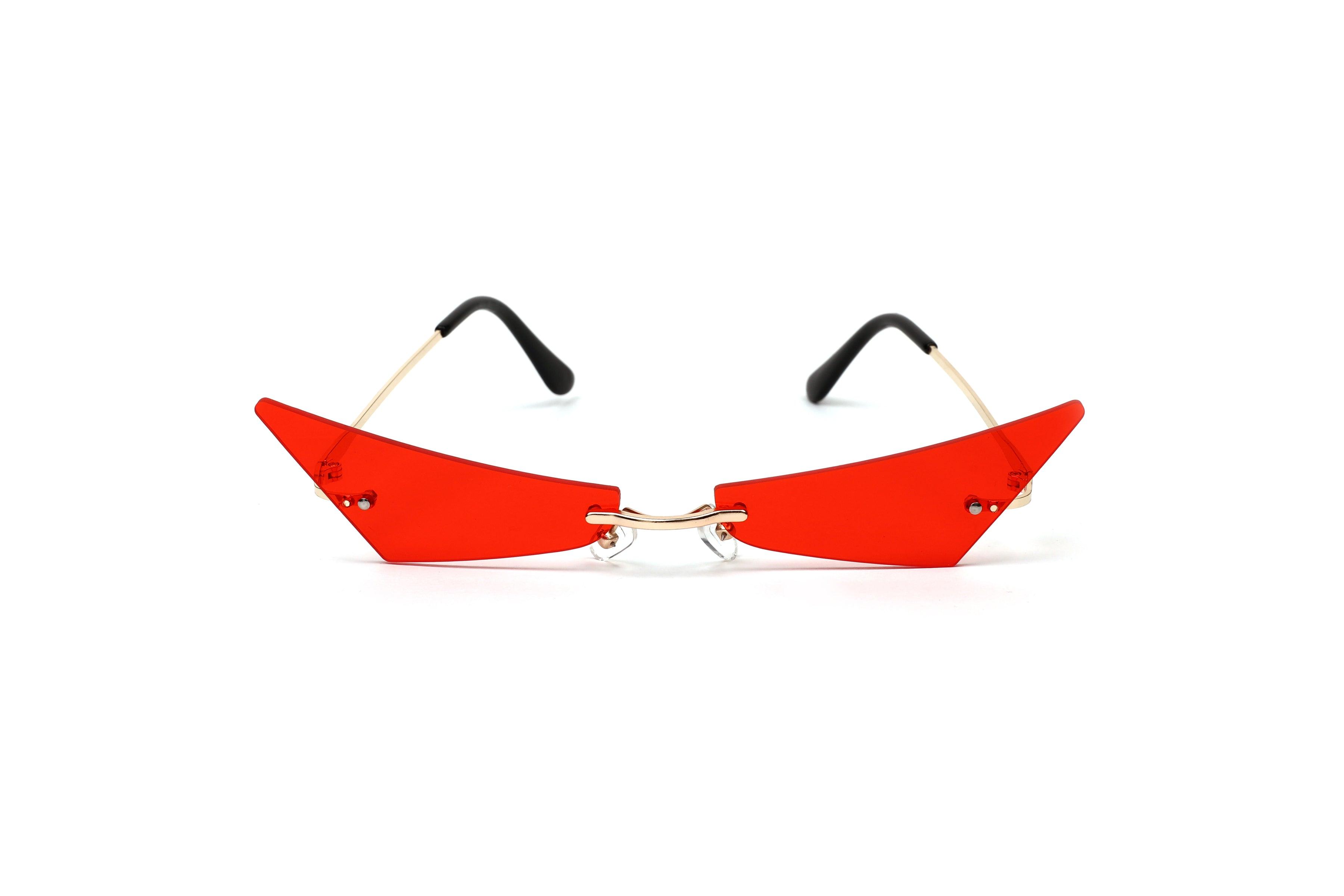 Geometric Edge Rimless Shades