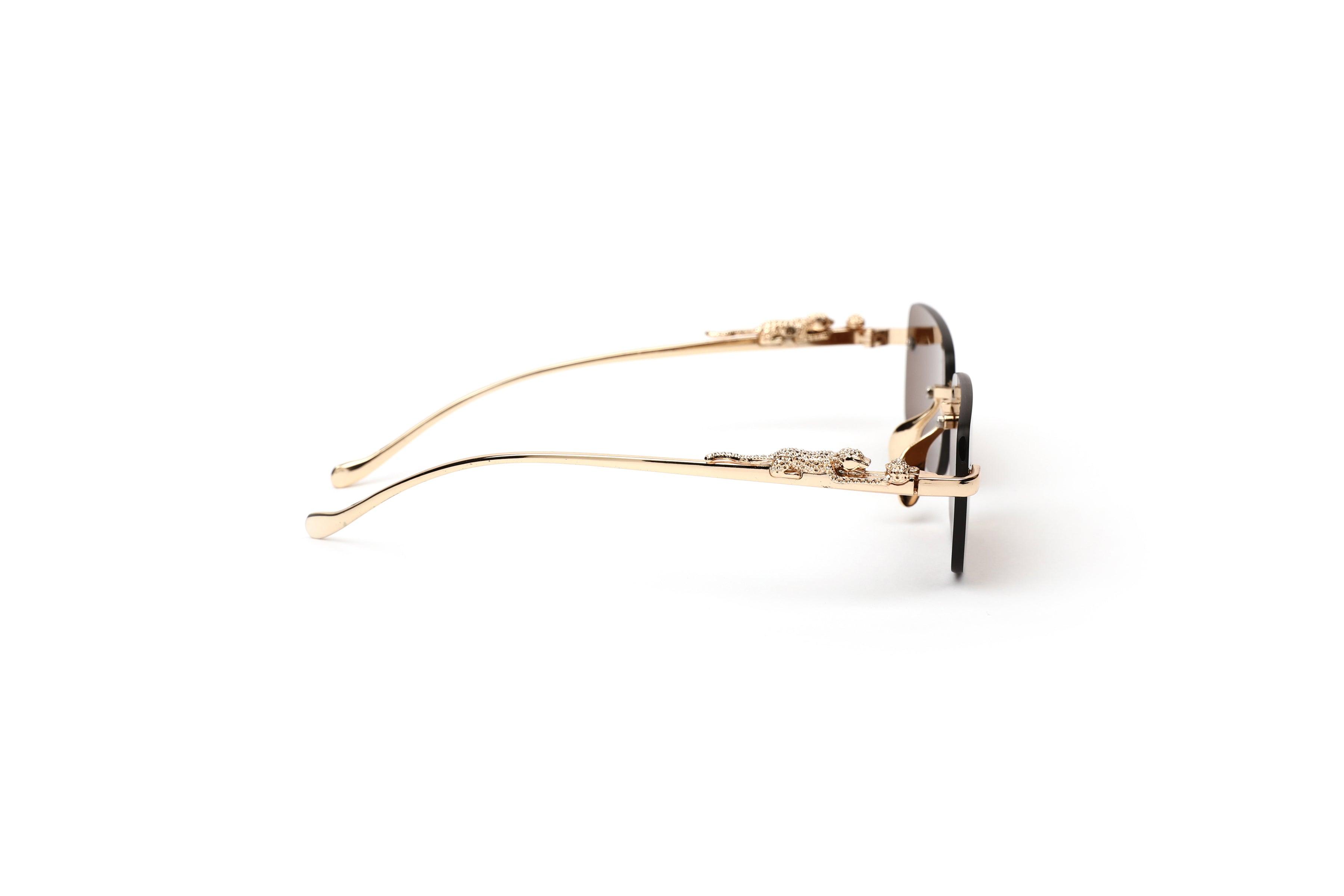RIMLESS ROAR-Brown Sunglasses