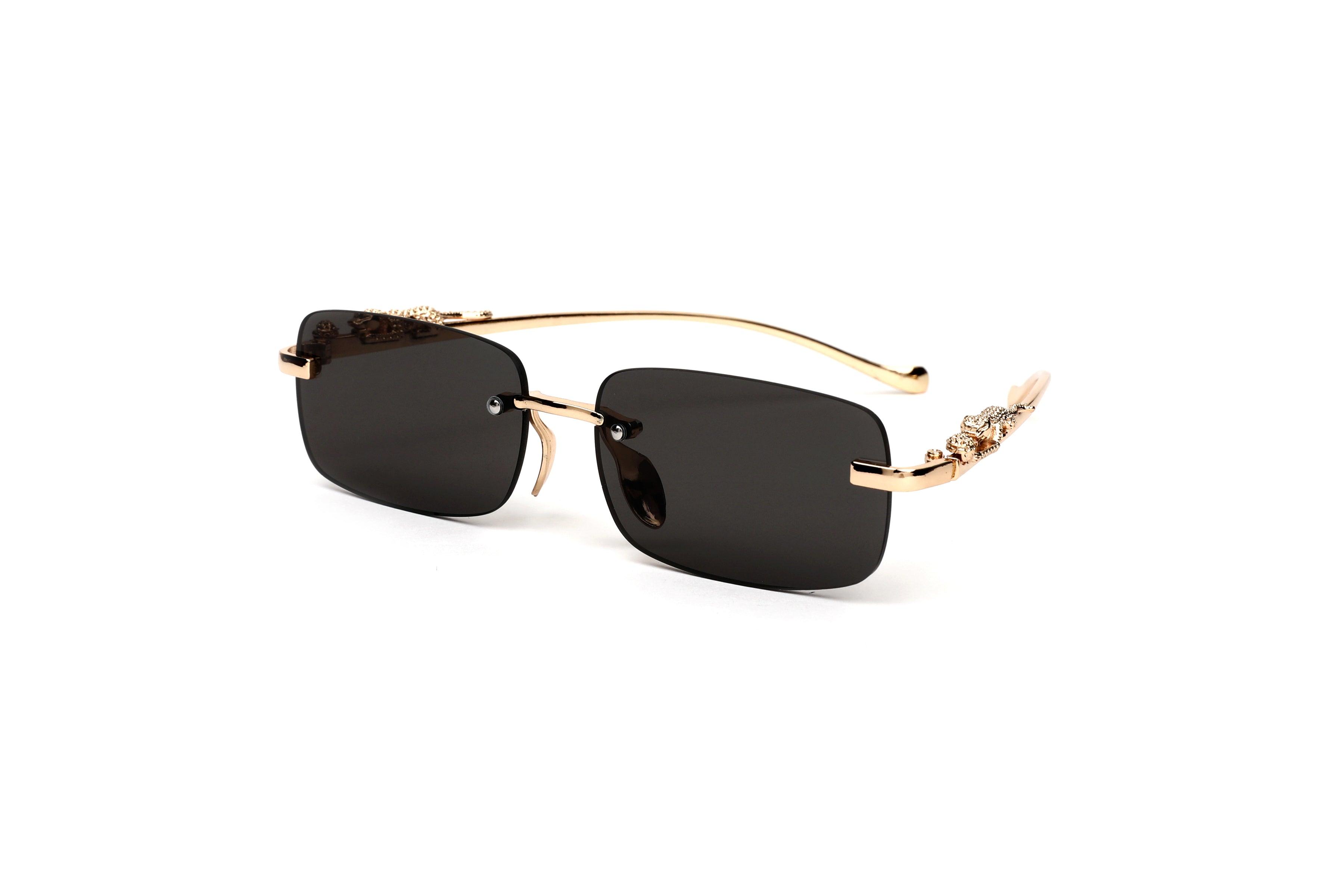 RIMLESS ROAR - Black Sunglasses