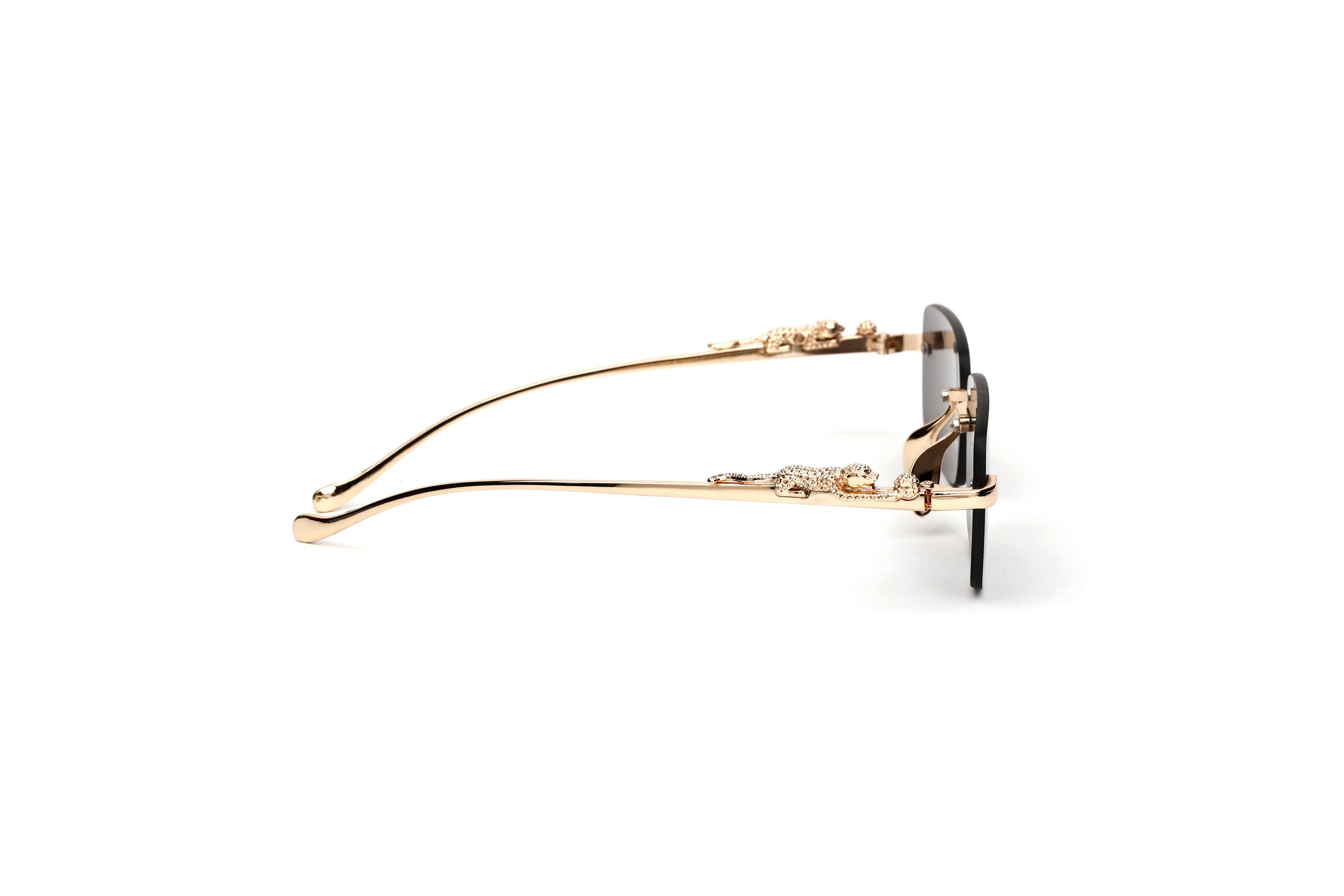 RIMLESS ROAR - Black Sunglasses