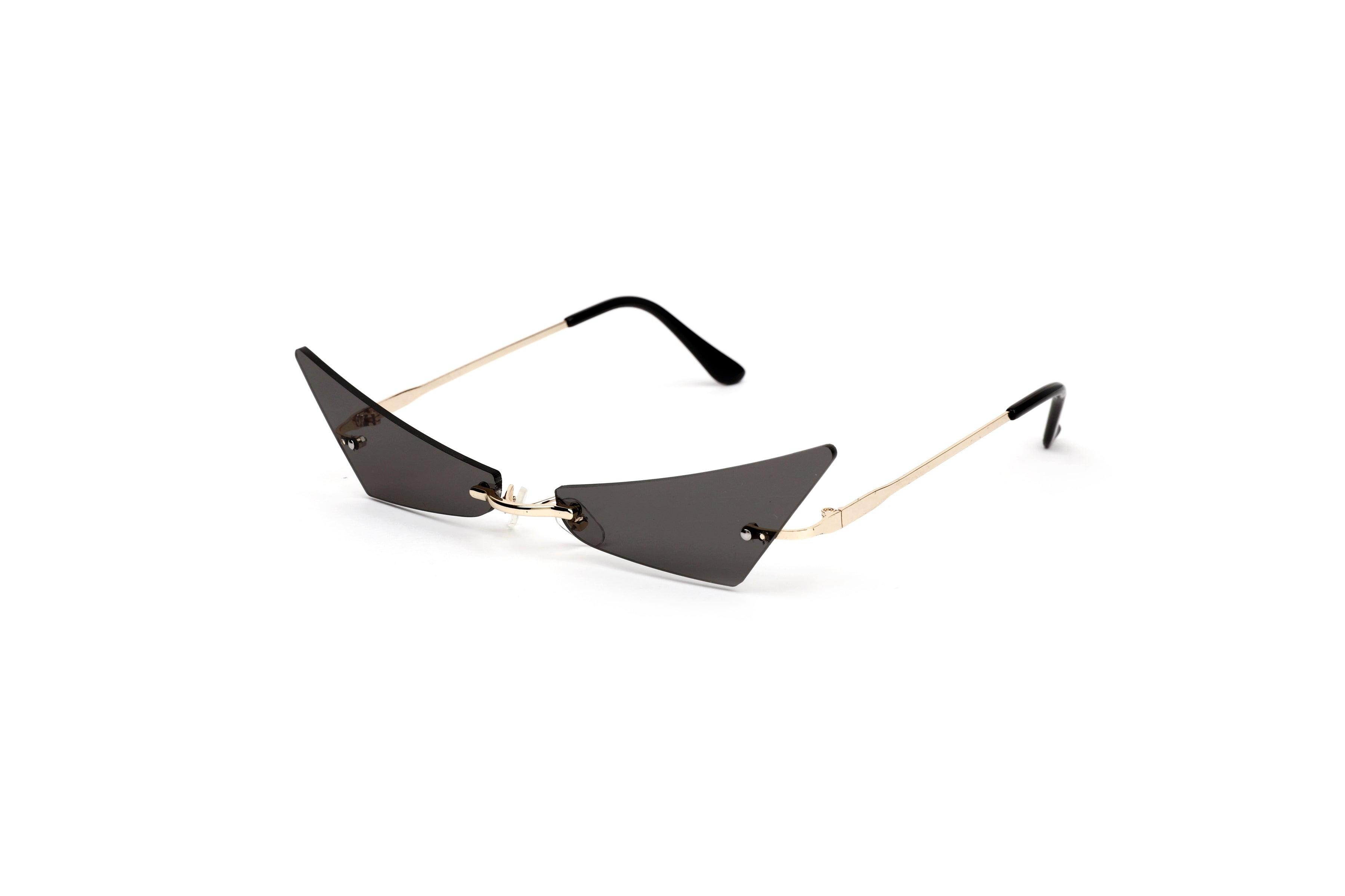 Geometric Edge Rimless Shades