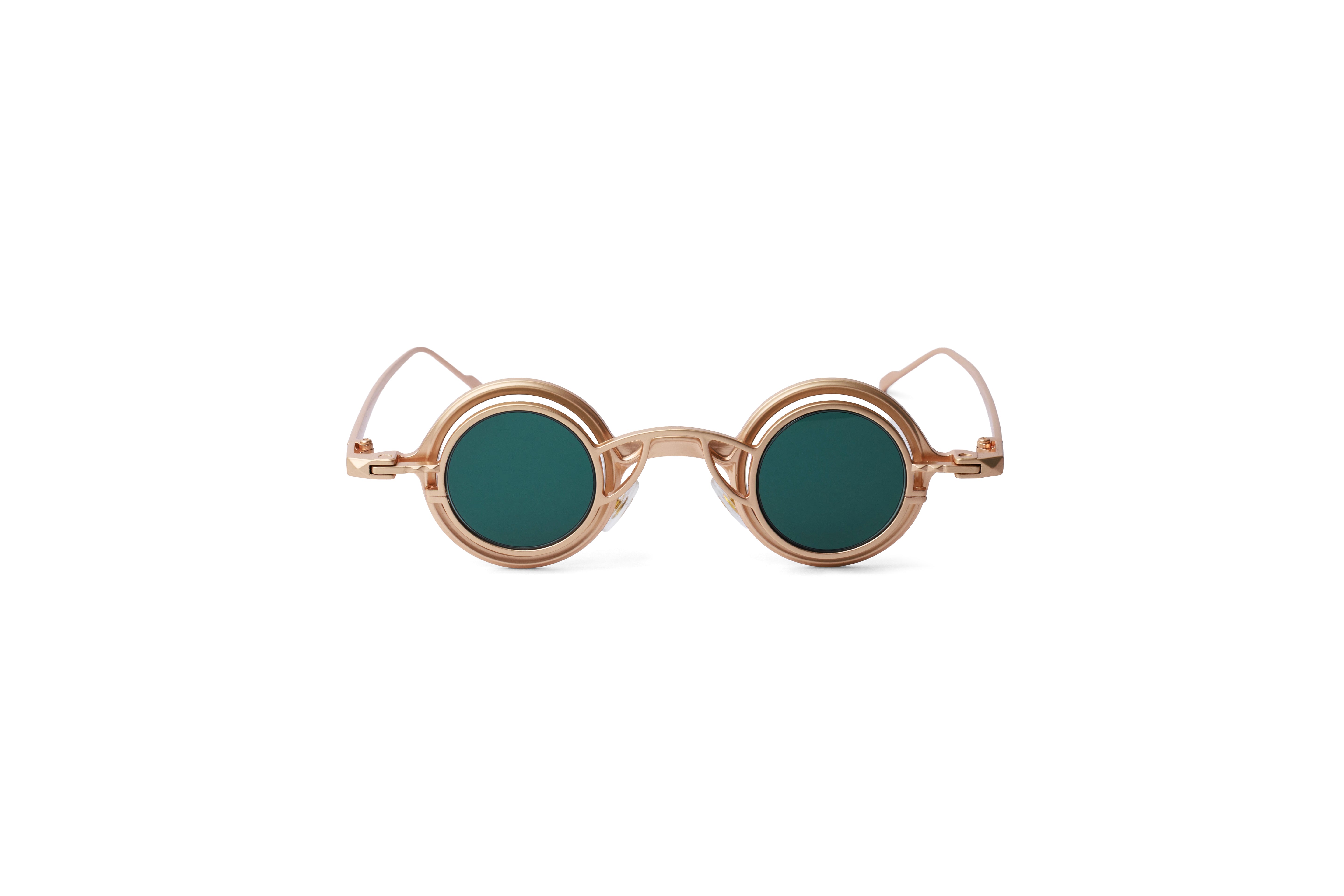 Orbital Rose Gold Steampunk Shades.