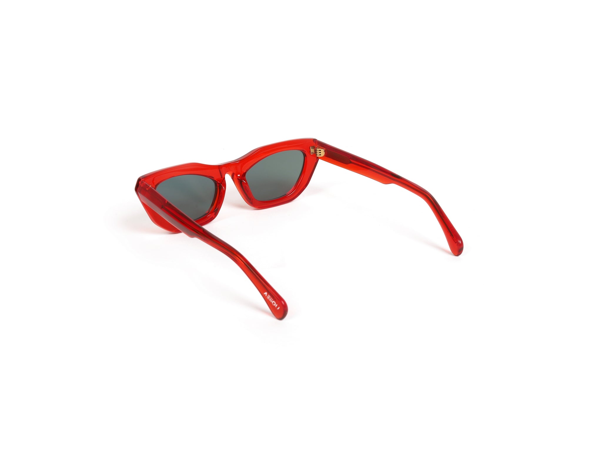 Ruby Gaze Red Cat-Eye Luxury Sunglasses
