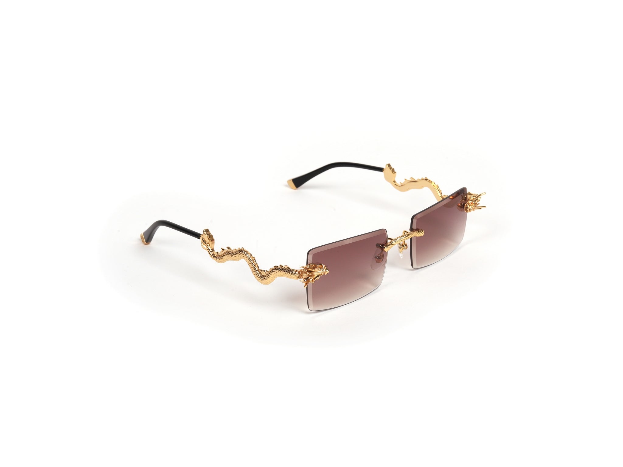 Smoke Dragon Rimless Luxury Sunglasses