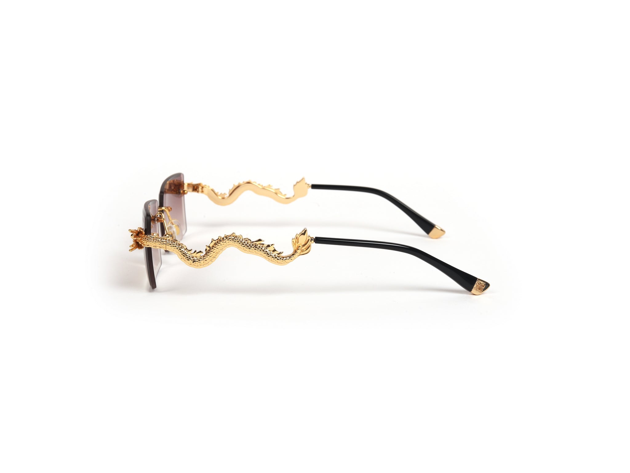 Smoke Dragon Rimless Luxury Sunglasses
