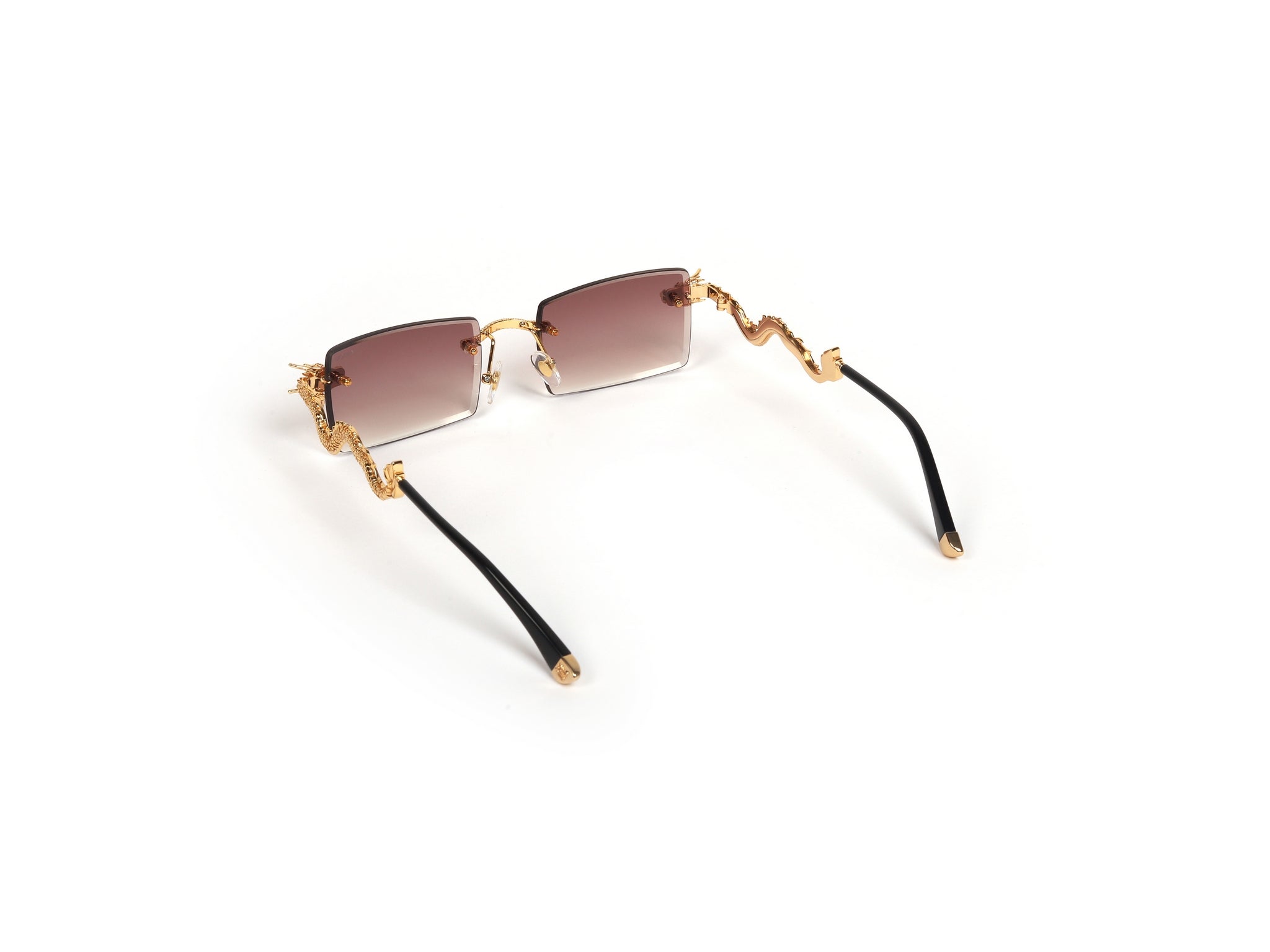 Smoke Dragon Rimless Luxury Sunglasses