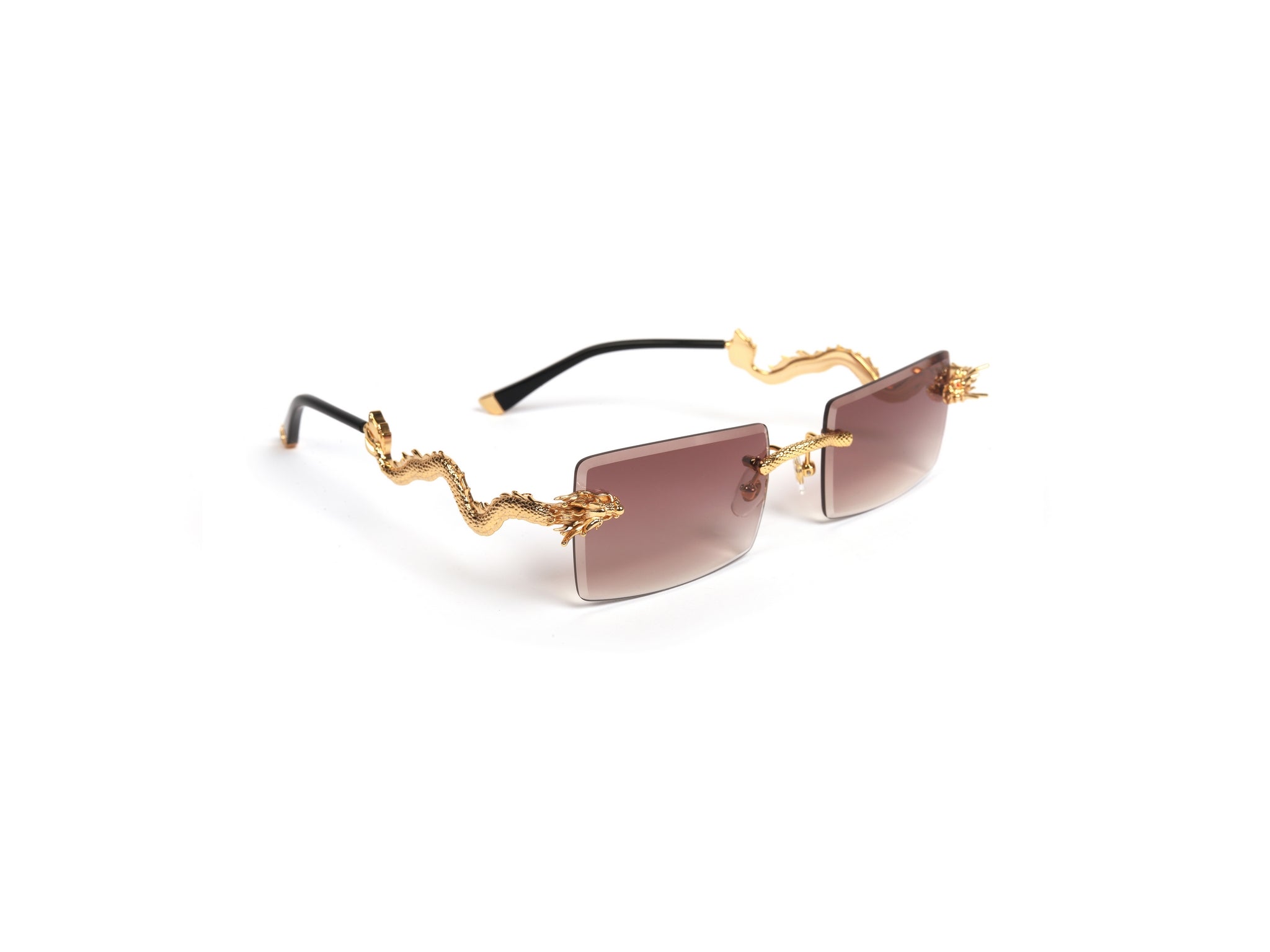 Smoke Dragon Rimless Luxury Sunglasses