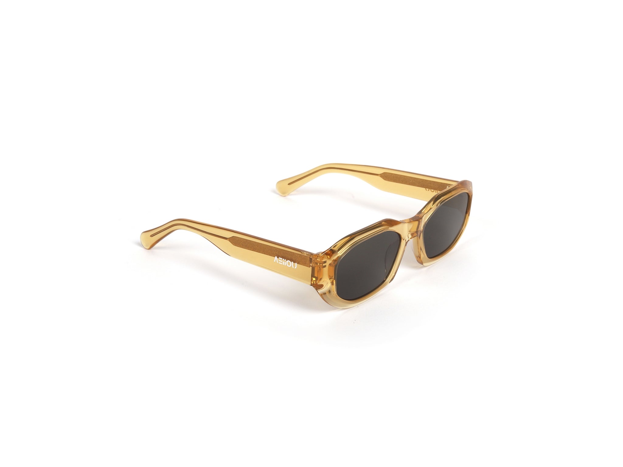 Obsidian Cut-Yellow Vintage Luxury Sunglasses.