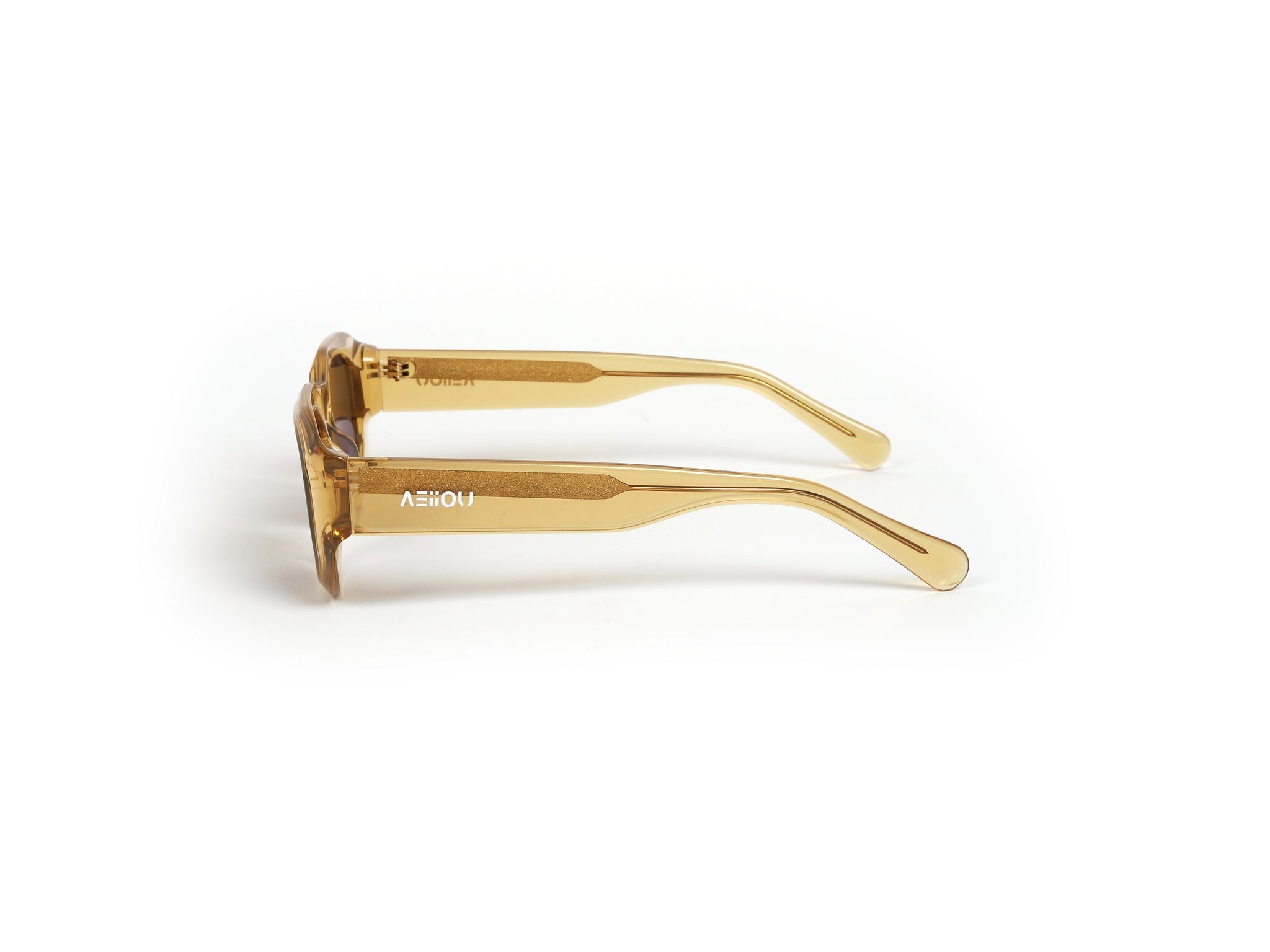 Obsidian Cut-Yellow Vintage Luxury Sunglasses.