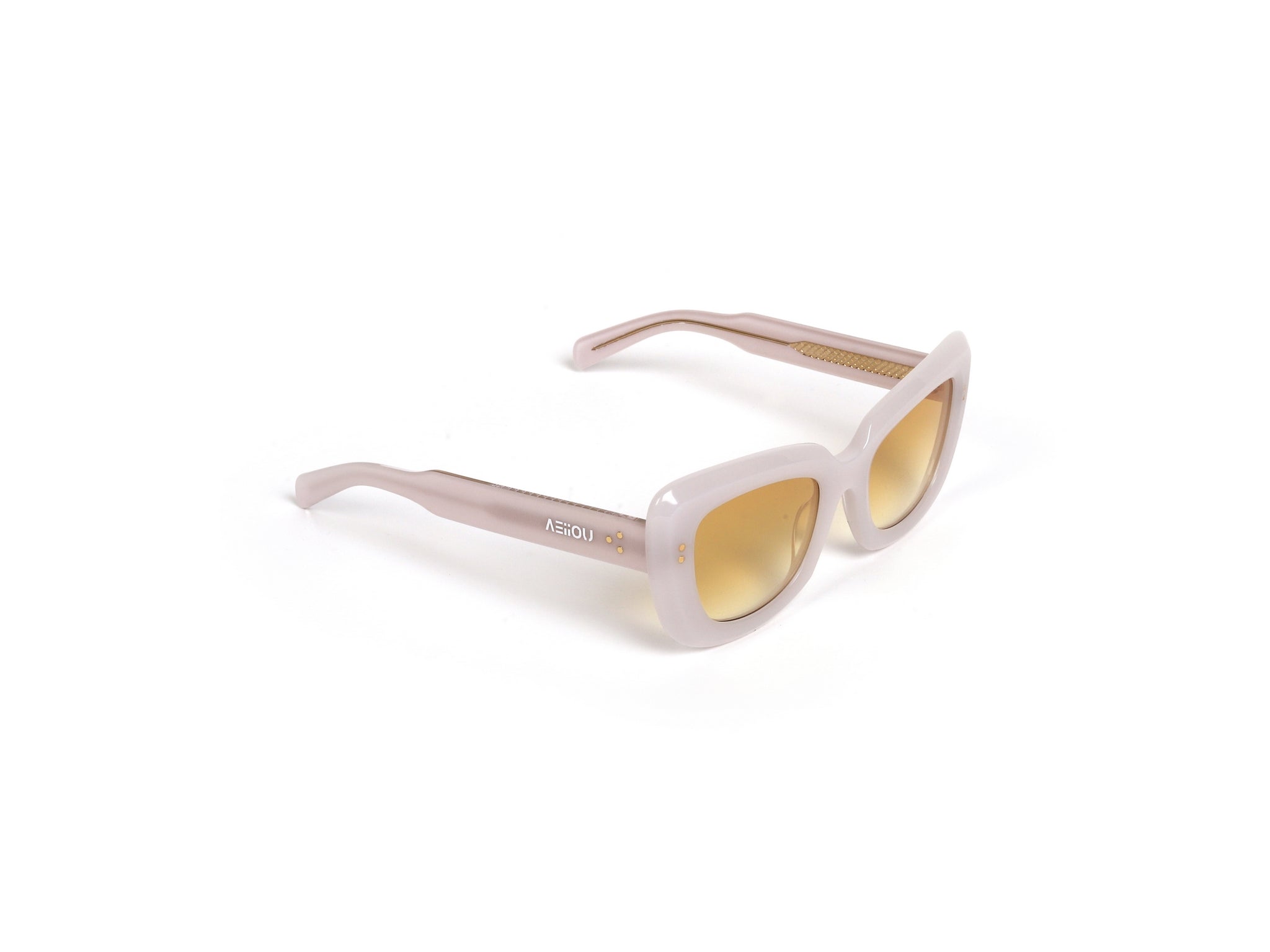 Radiate Timeless Elegance with Pearl White Cat-Eye Luxury Sunglasses | Luxury Cat-Eye Shades
