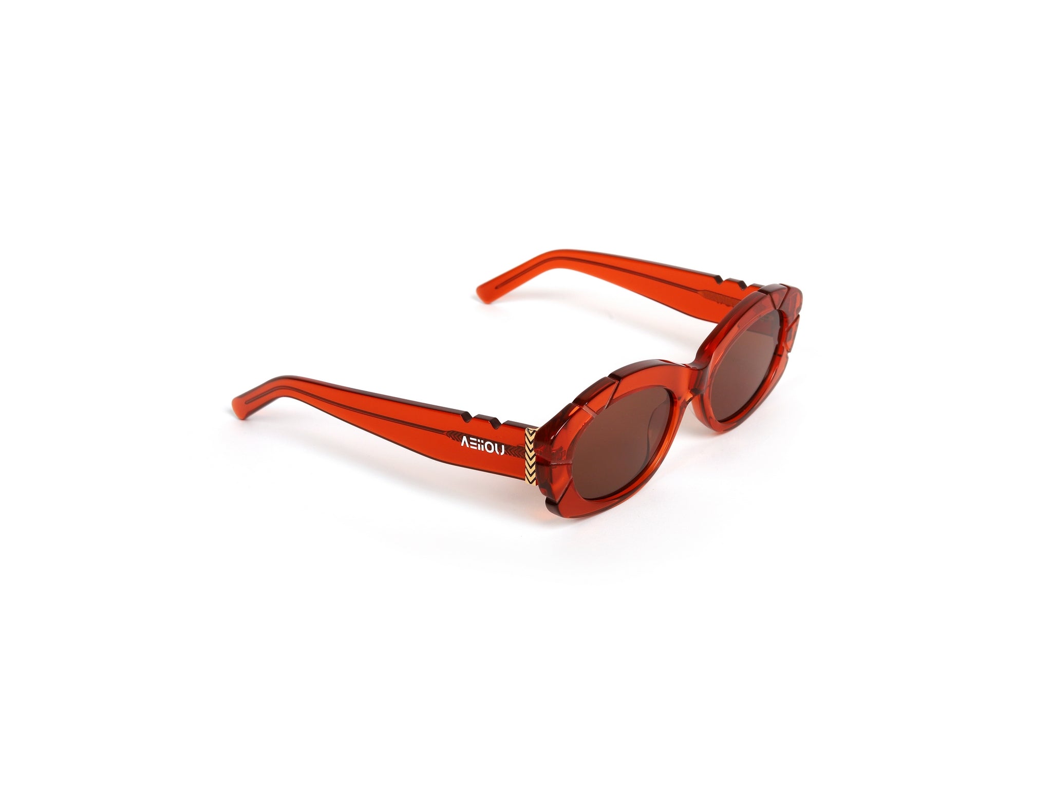 Prism Cut-Red Luxury Sunglasses
