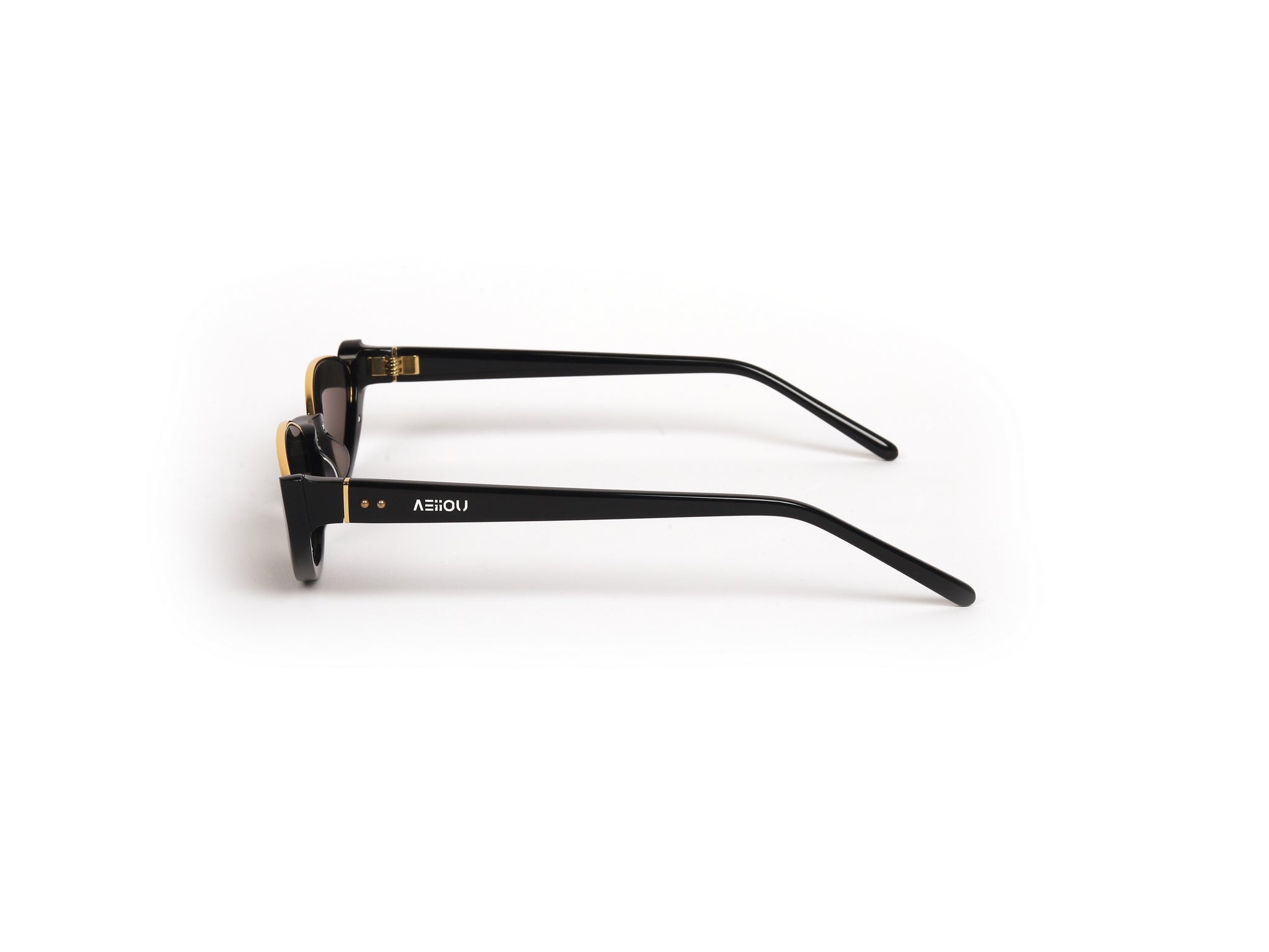 Gold Accent Cat-Eye Sunglasses