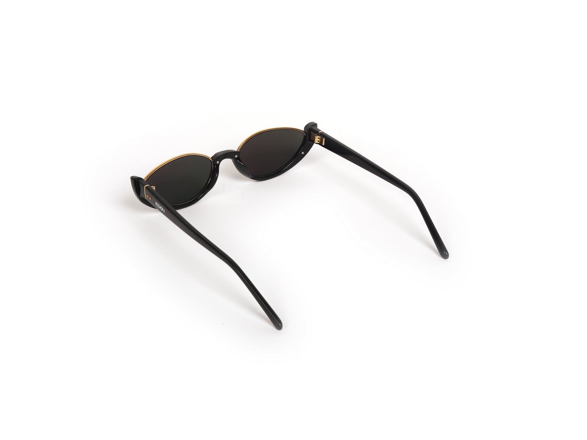 Gold Accent Cat-Eye Sunglasses