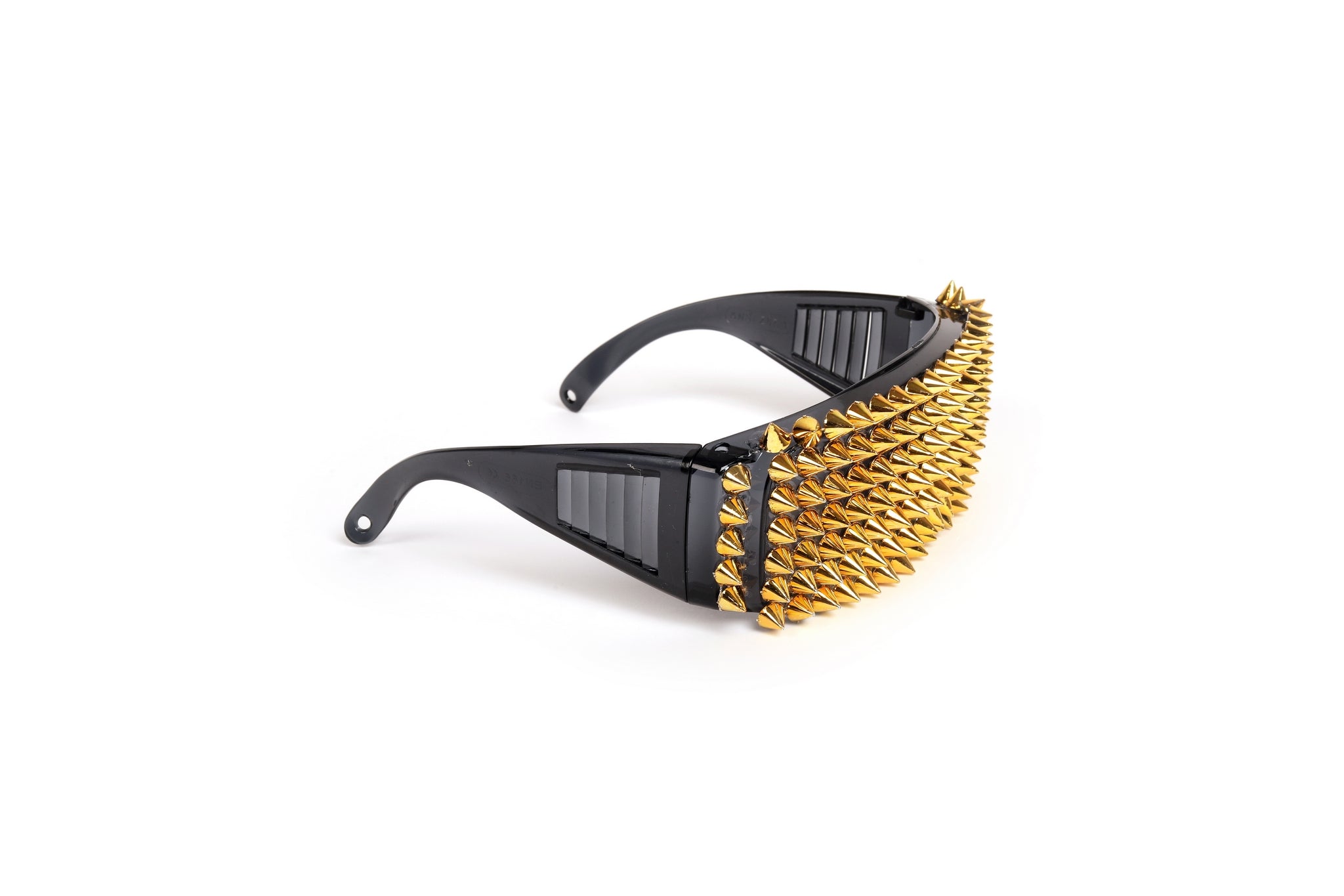 Cyber Punk’d Gold Spiked Sunglasses