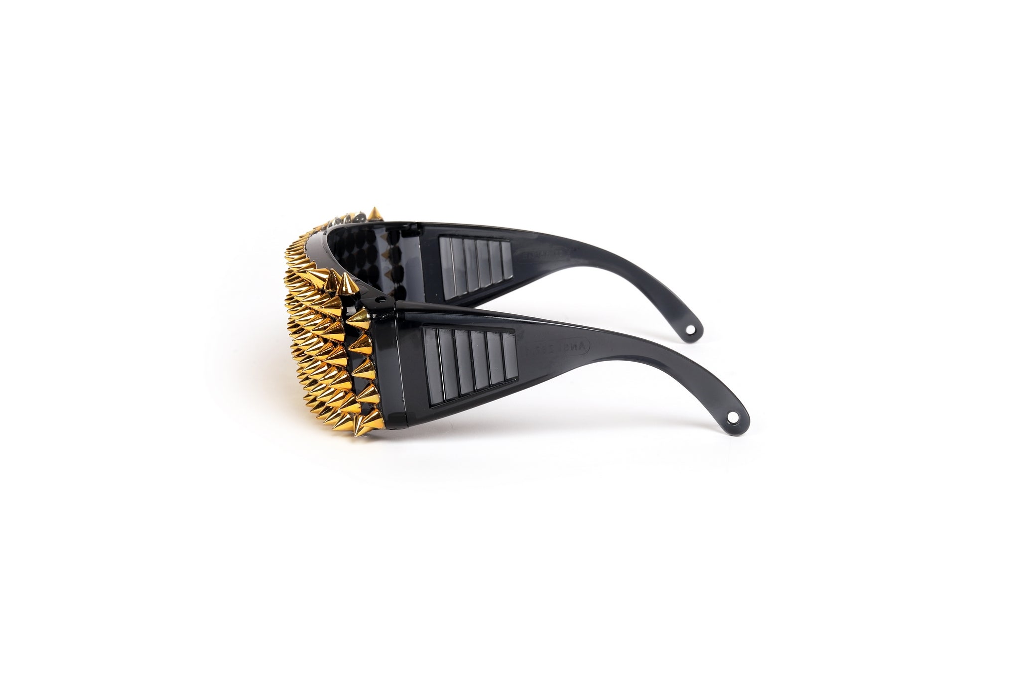 Cyber Punk’d Gold Spiked Sunglasses