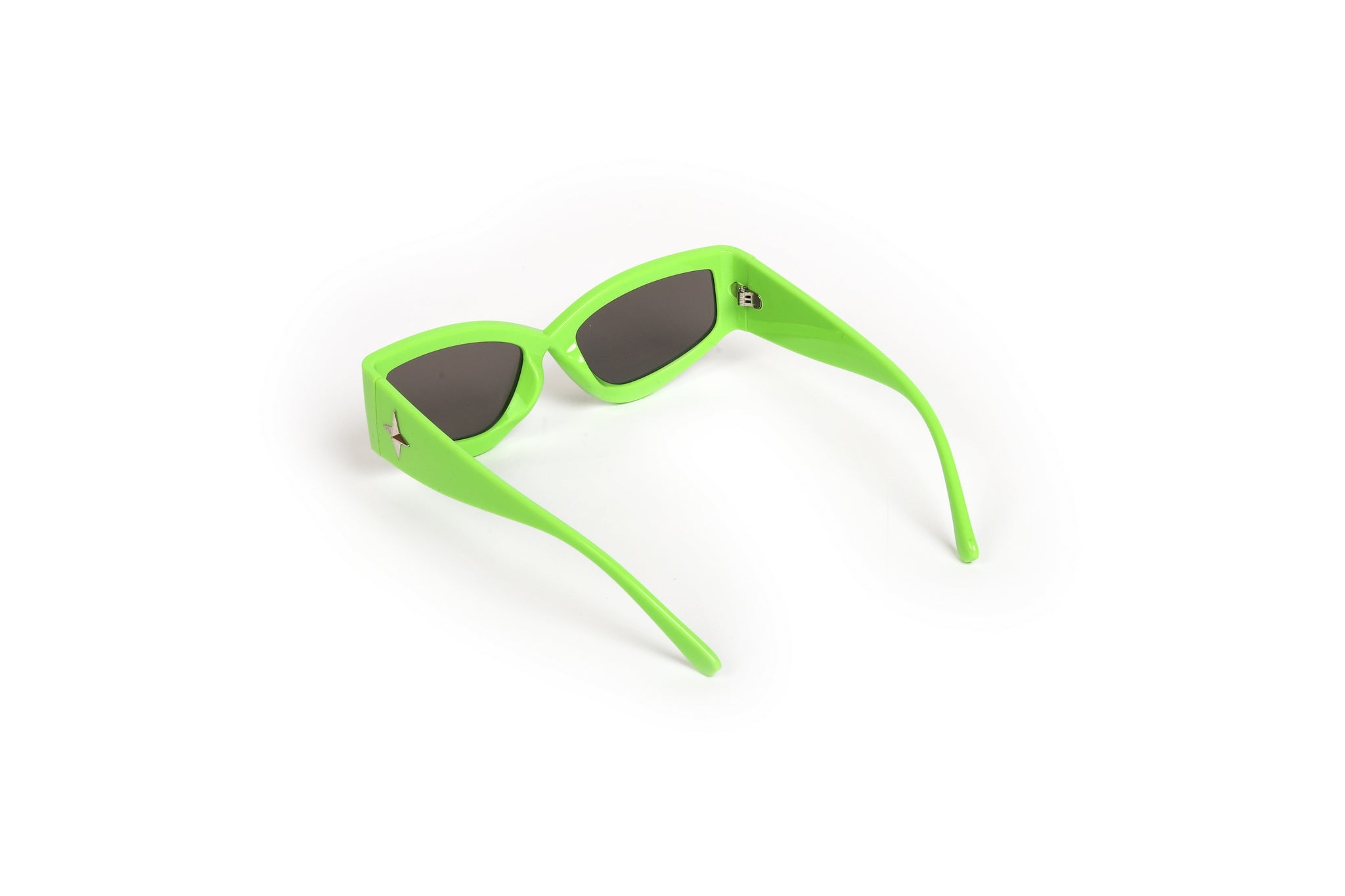 Game Over Neon Green Futuristic Sunglasses