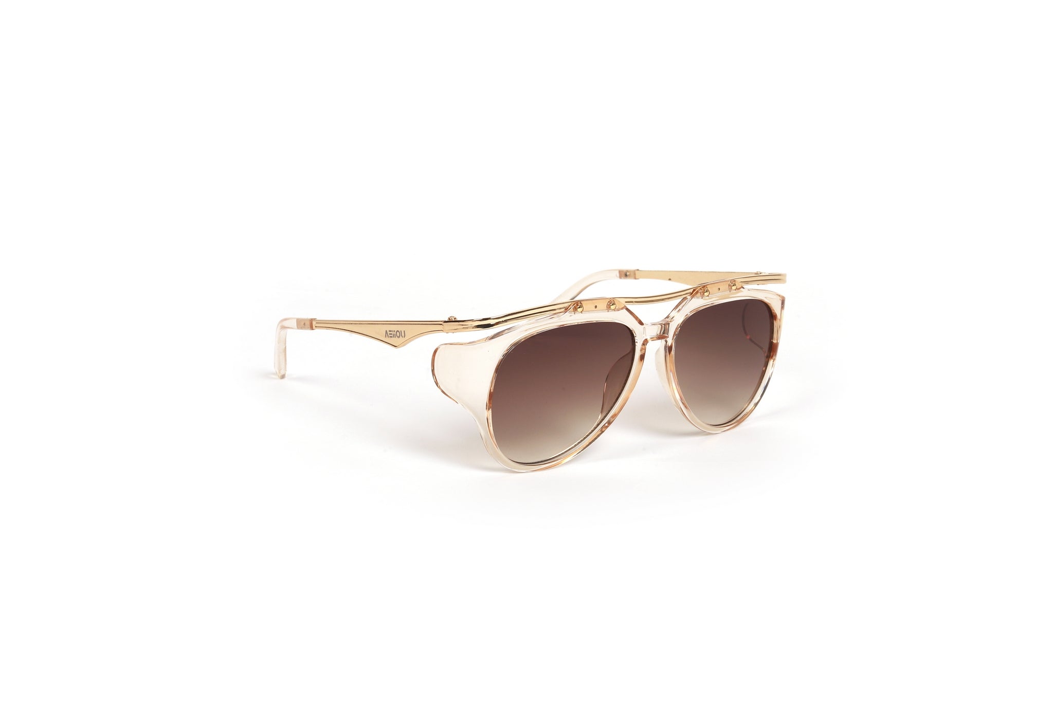 Champagne Aviator Sunglasses