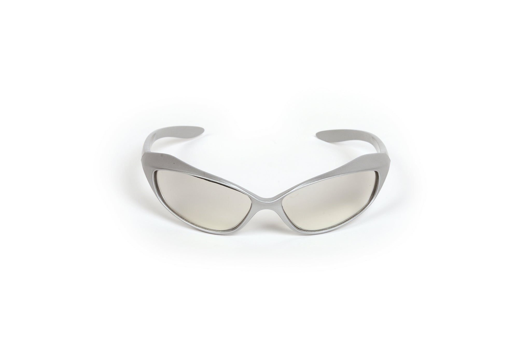 Glitch Dol Futuristic Silver Sunglasses