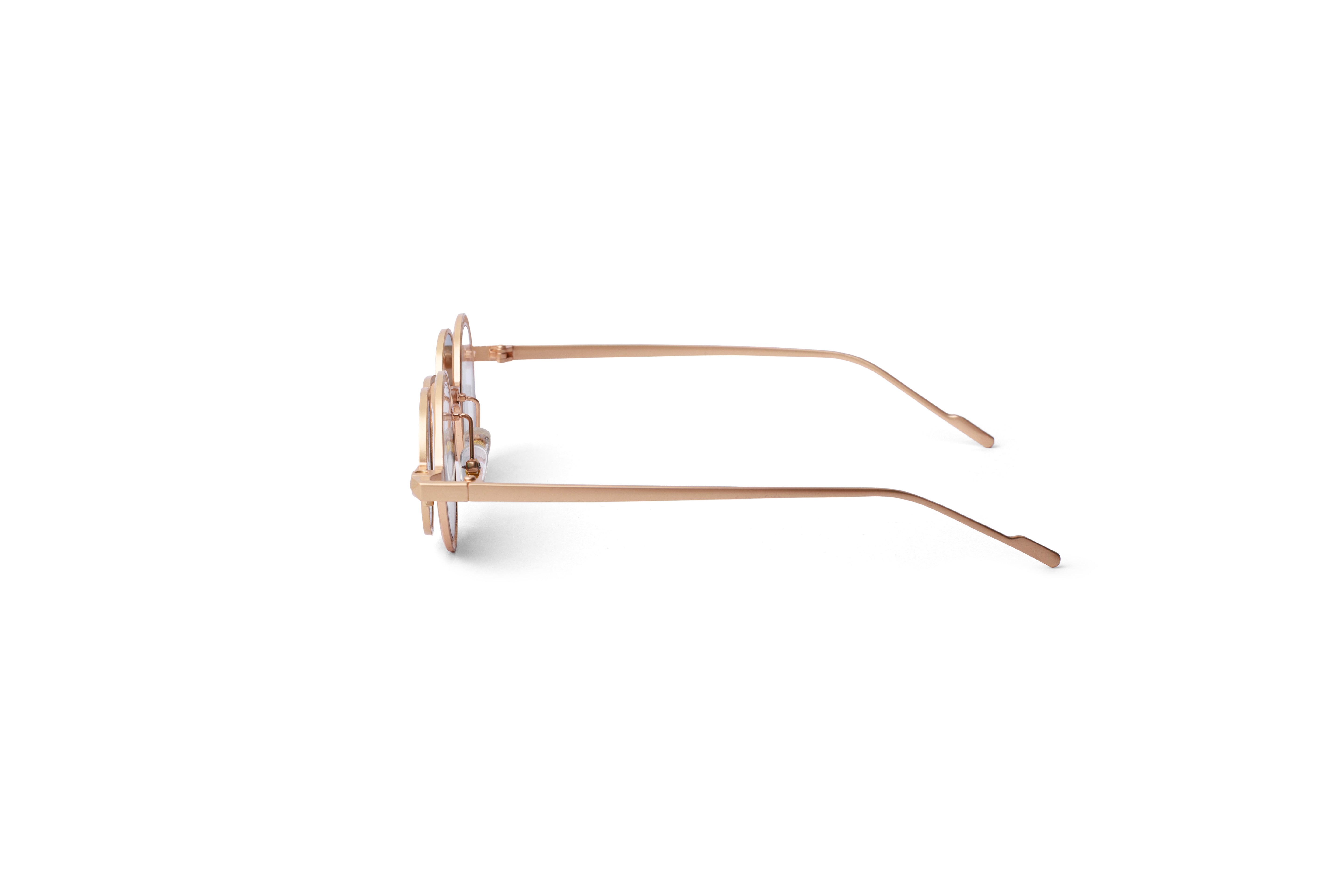 Orbital Rose Gold Steampunk Shades.
