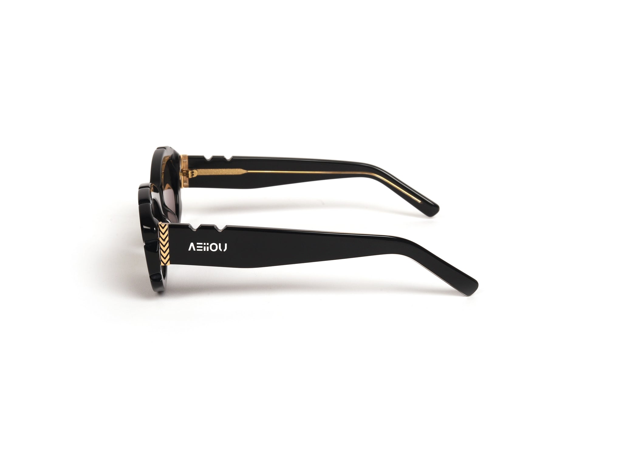 Prism Cut-Black Luxury Sunglasses.