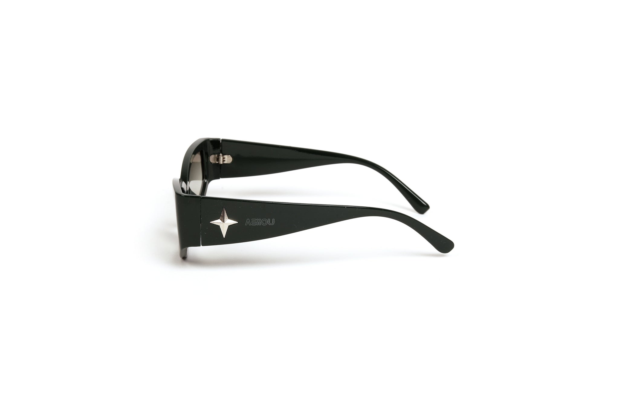 Blackout Babe Oversized Geometric Sunglasses
