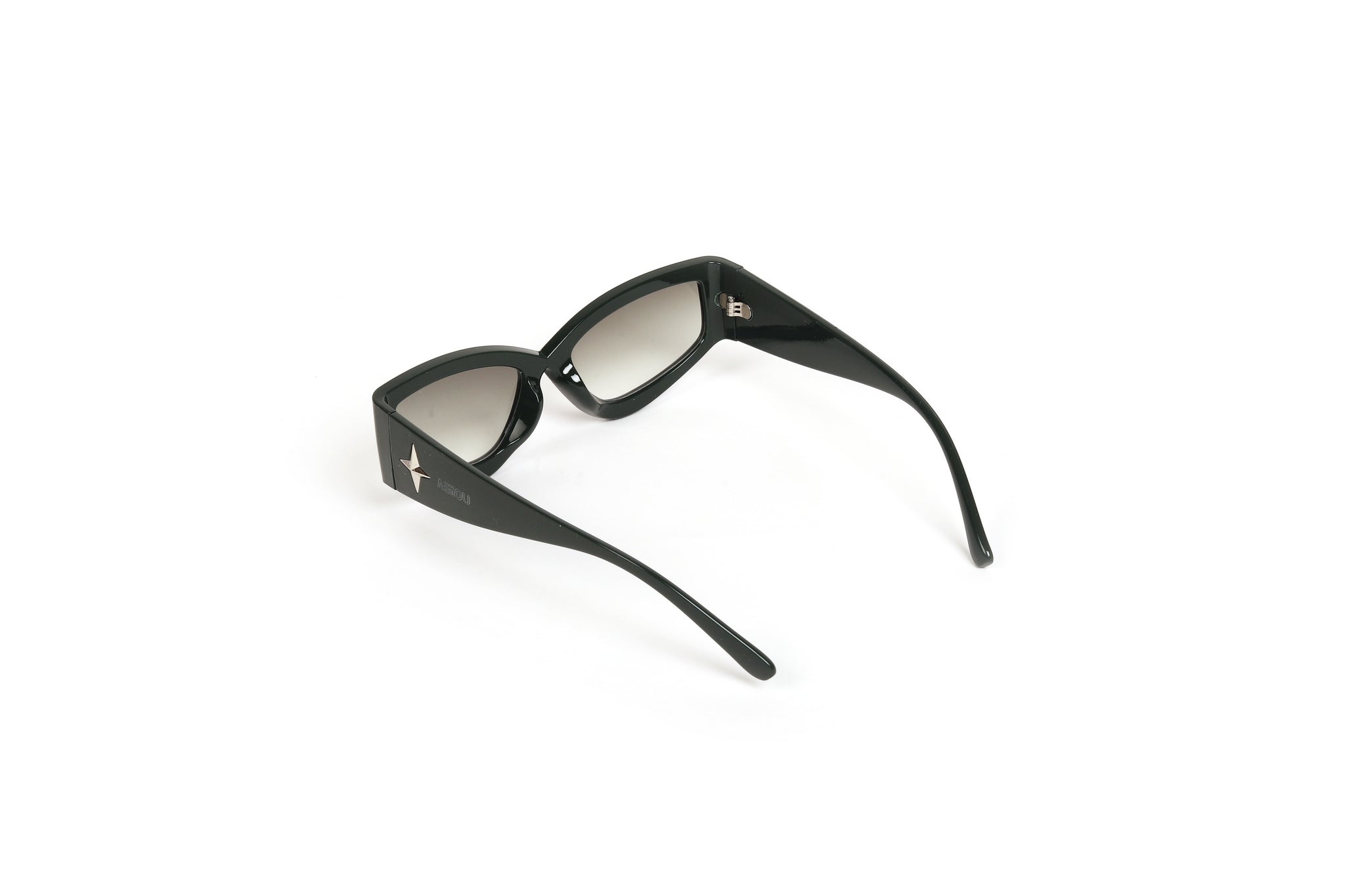 Blackout Babe Oversized Geometric Sunglasses